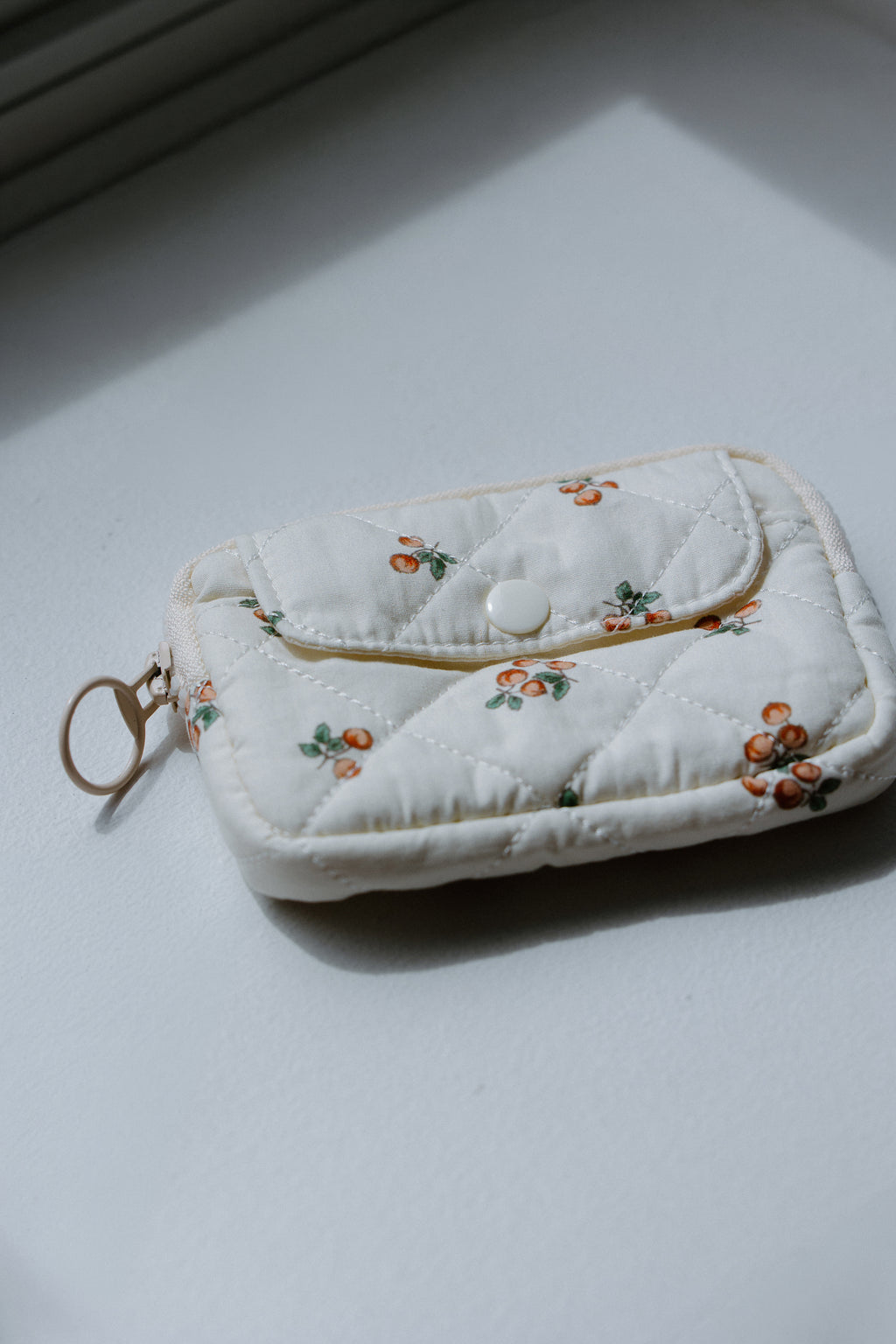 Pochette à bijoux ( motif pêche )