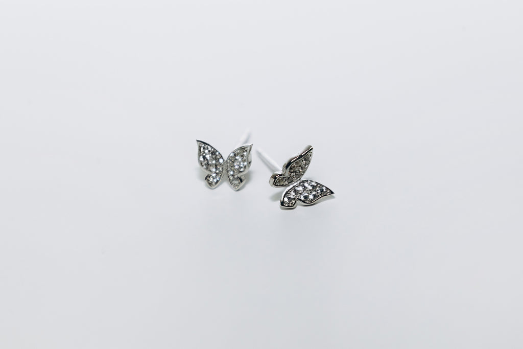 Boutons Papillon (Argent)