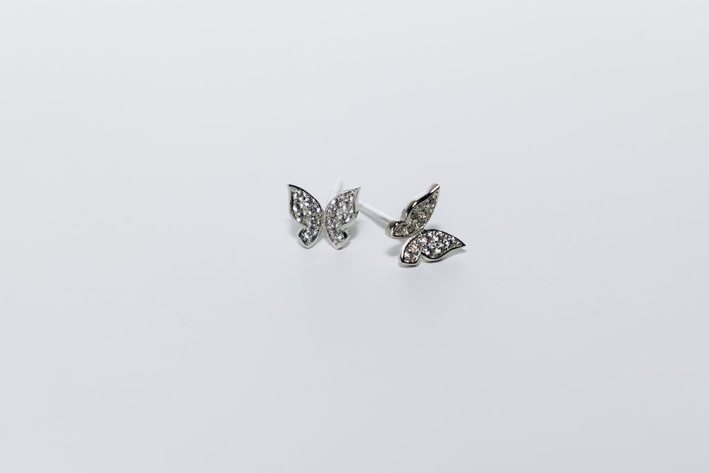 Boutons Papillon (Argent)