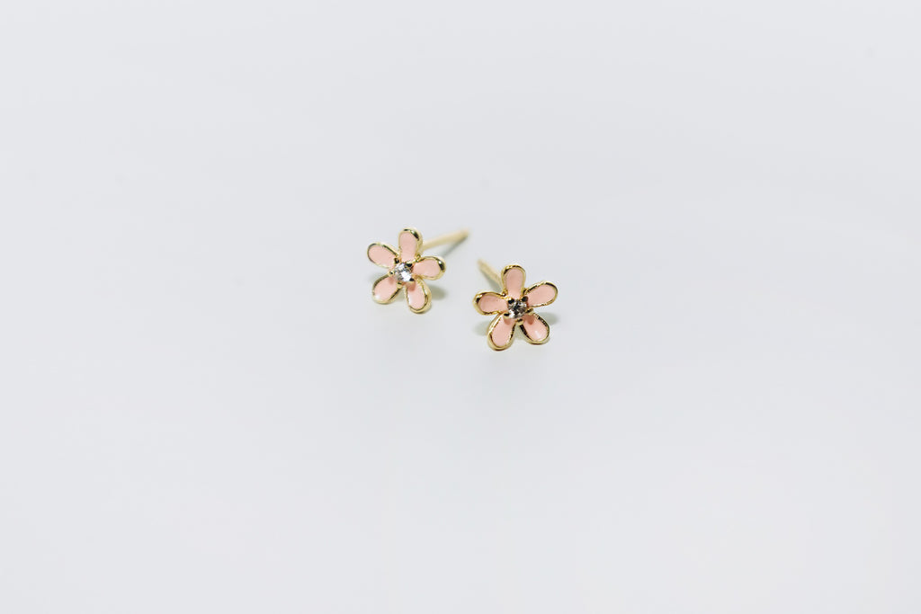 Boutons fleur rose (Gold)
