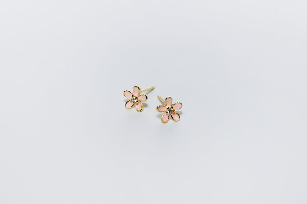 Boutons fleur rose (Gold)