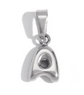 Collier lettre bombée (Argenté)