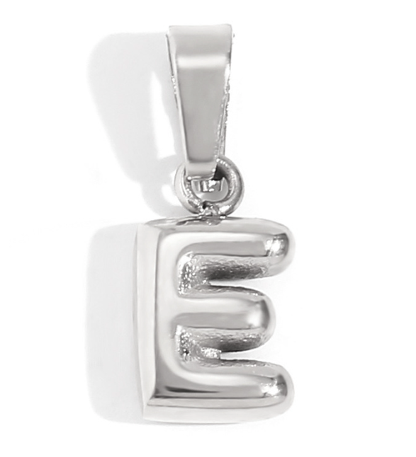 Collier lettre bombée (Argenté)