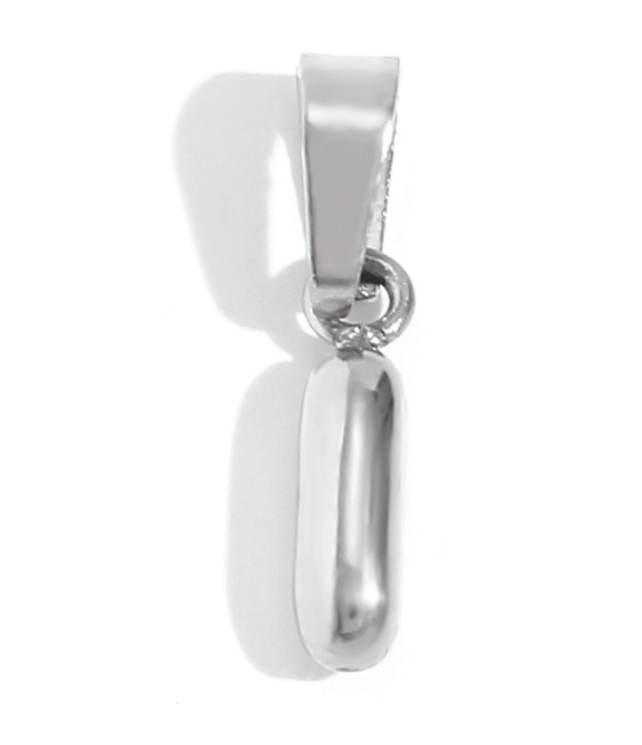 Collier lettre bombée (Argenté)
