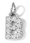 Collier lettre scintillante (Argenté)