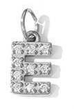 Collier lettre scintillante (Argenté)
