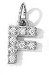Collier lettre scintillante (Argenté)