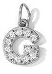 Collier lettre scintillante (Argenté)