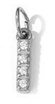 Collier lettre scintillante (Argenté)