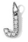 Collier lettre scintillante (Argenté)