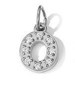 Collier lettre scintillante (Argenté)