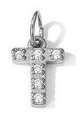 Collier lettre scintillante (Argenté)