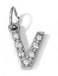 Collier lettre scintillante (Argenté)