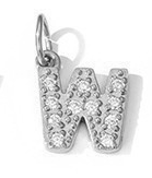 Collier lettre scintillante (Argenté)