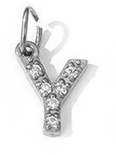 Collier lettre scintillante (Argenté)