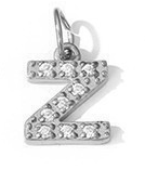 Collier lettre scintillante (Argenté)