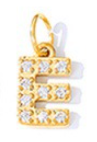 Collier lettre scintillante (Doré)