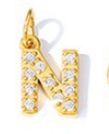 Collier lettre scintillante (Doré)