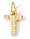 Collier lettre scintillante (Doré)