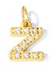 Collier lettre scintillante (Doré)