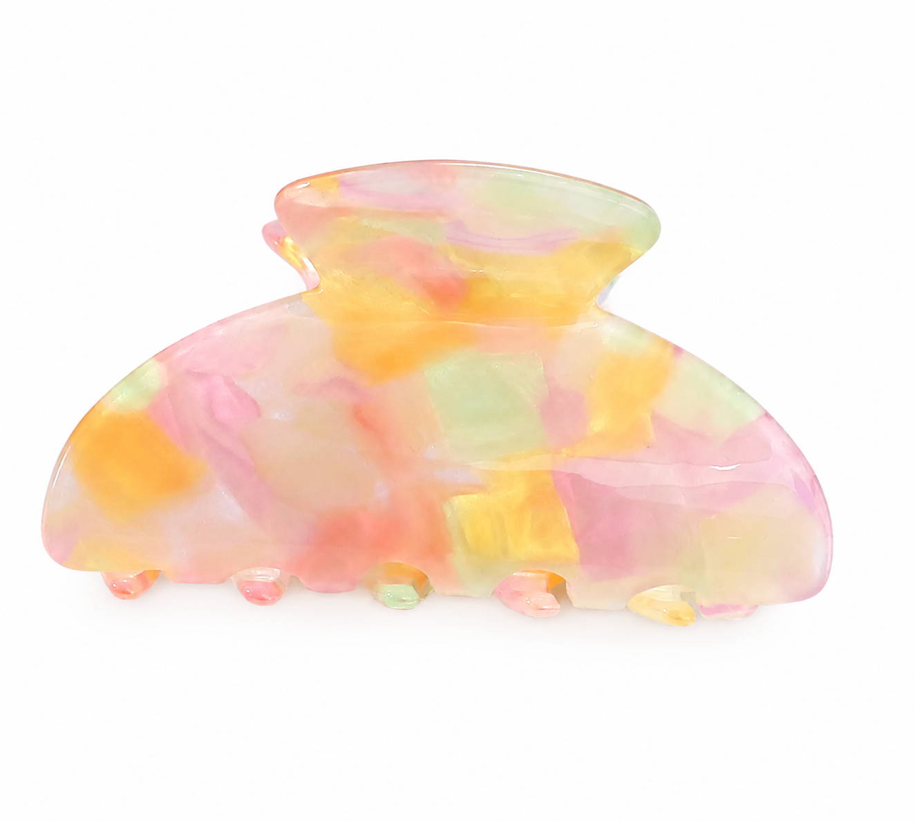 Pince à cheveux - Rose-vert-jaune