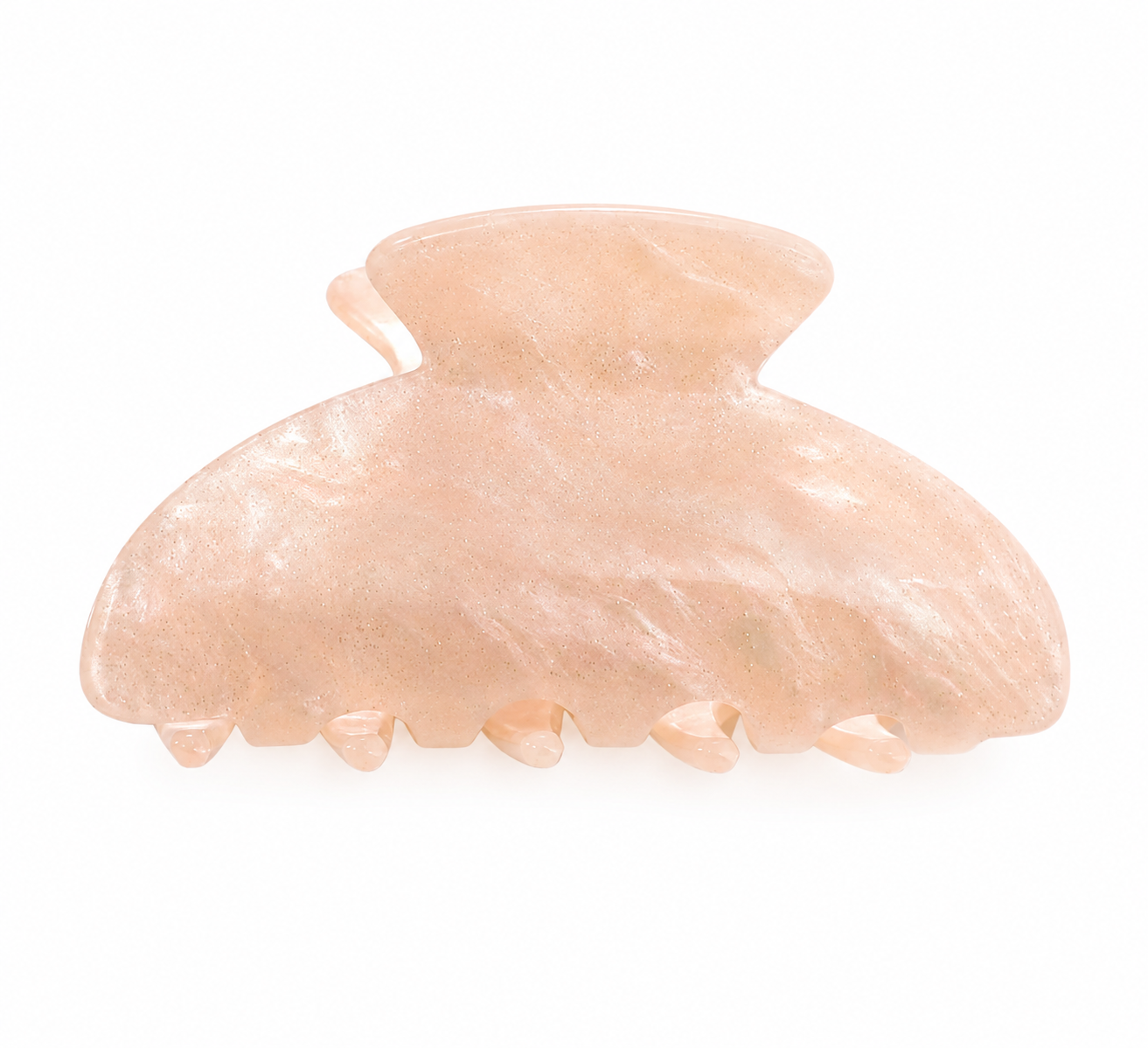 Pince à cheveux - Rose doux marbré