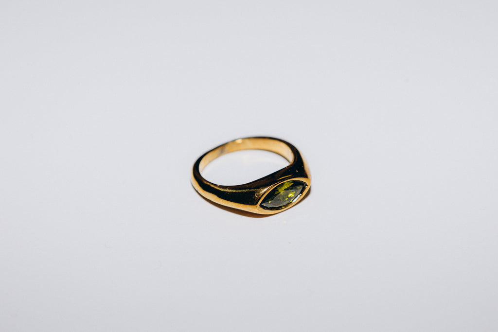 Bague Solène (Pierre verte)