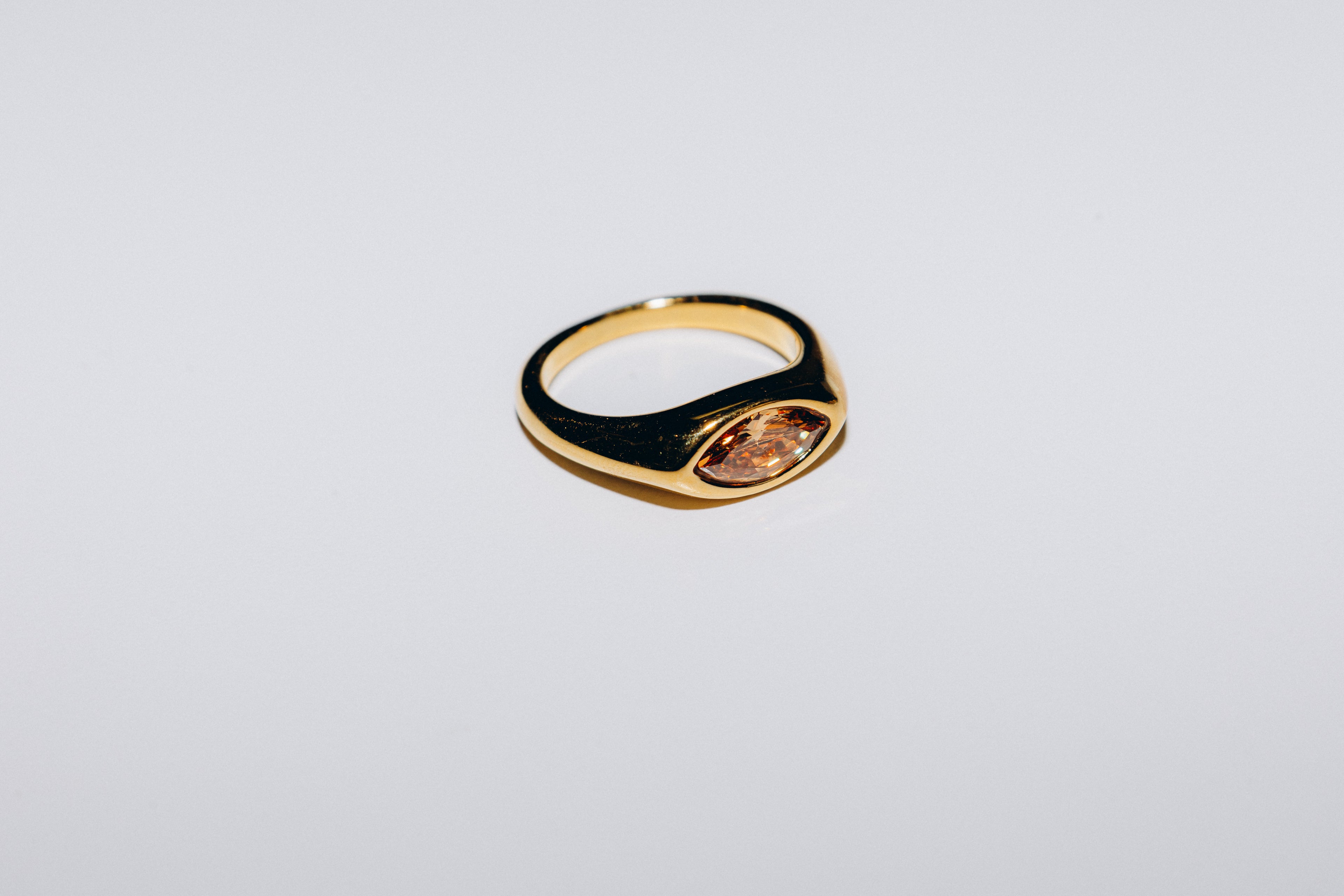 Bague Solène (Pierre champagne)