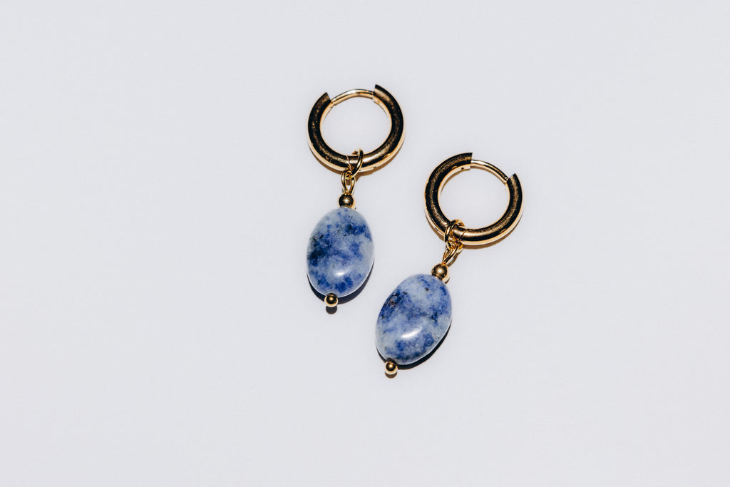 Boucles Lyséa  ( Nuances blanches et bleutées )