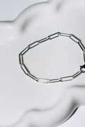 Bracelet paperclip large (Argent)