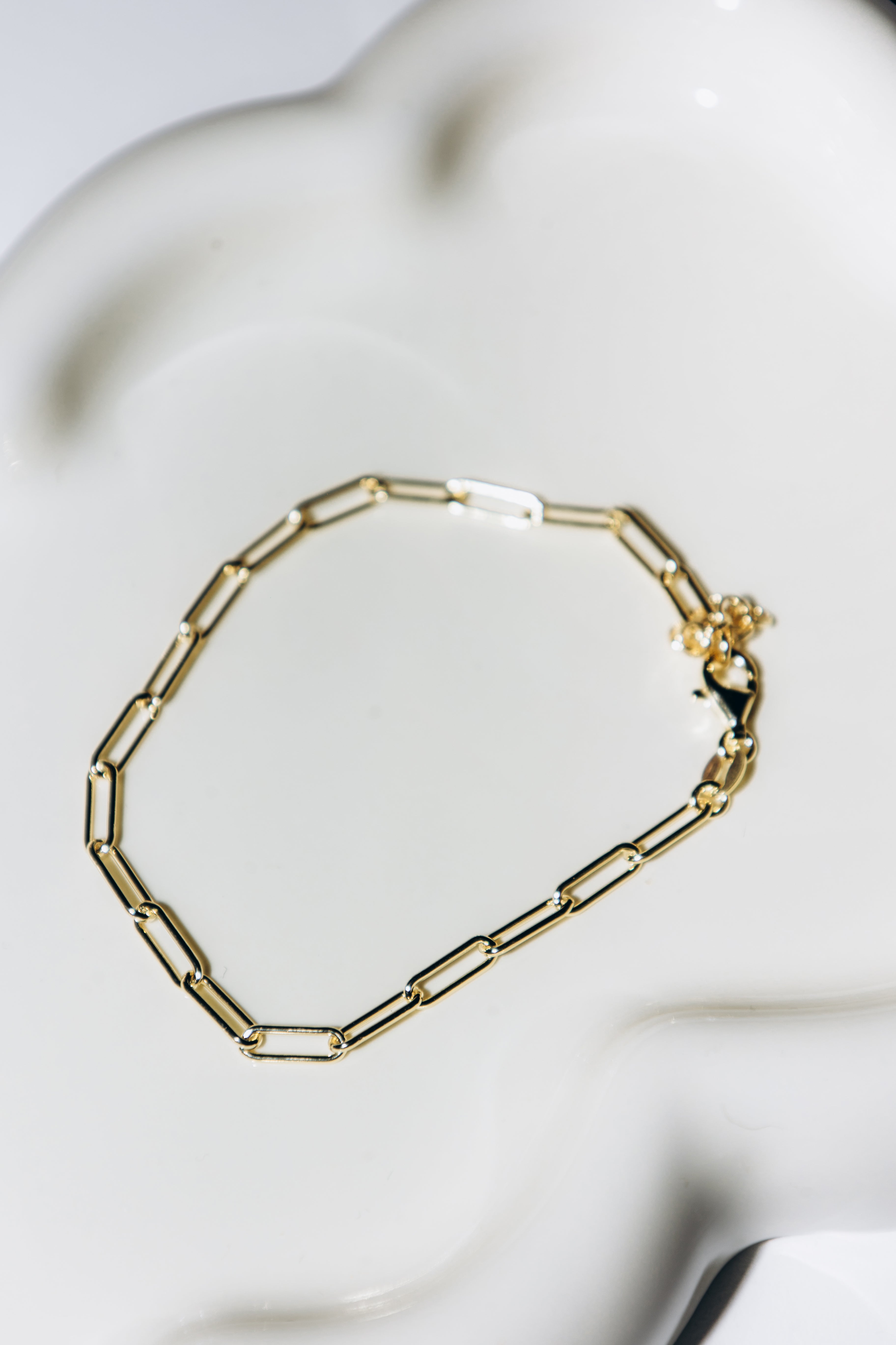 Bracelet paperclip (Doré)