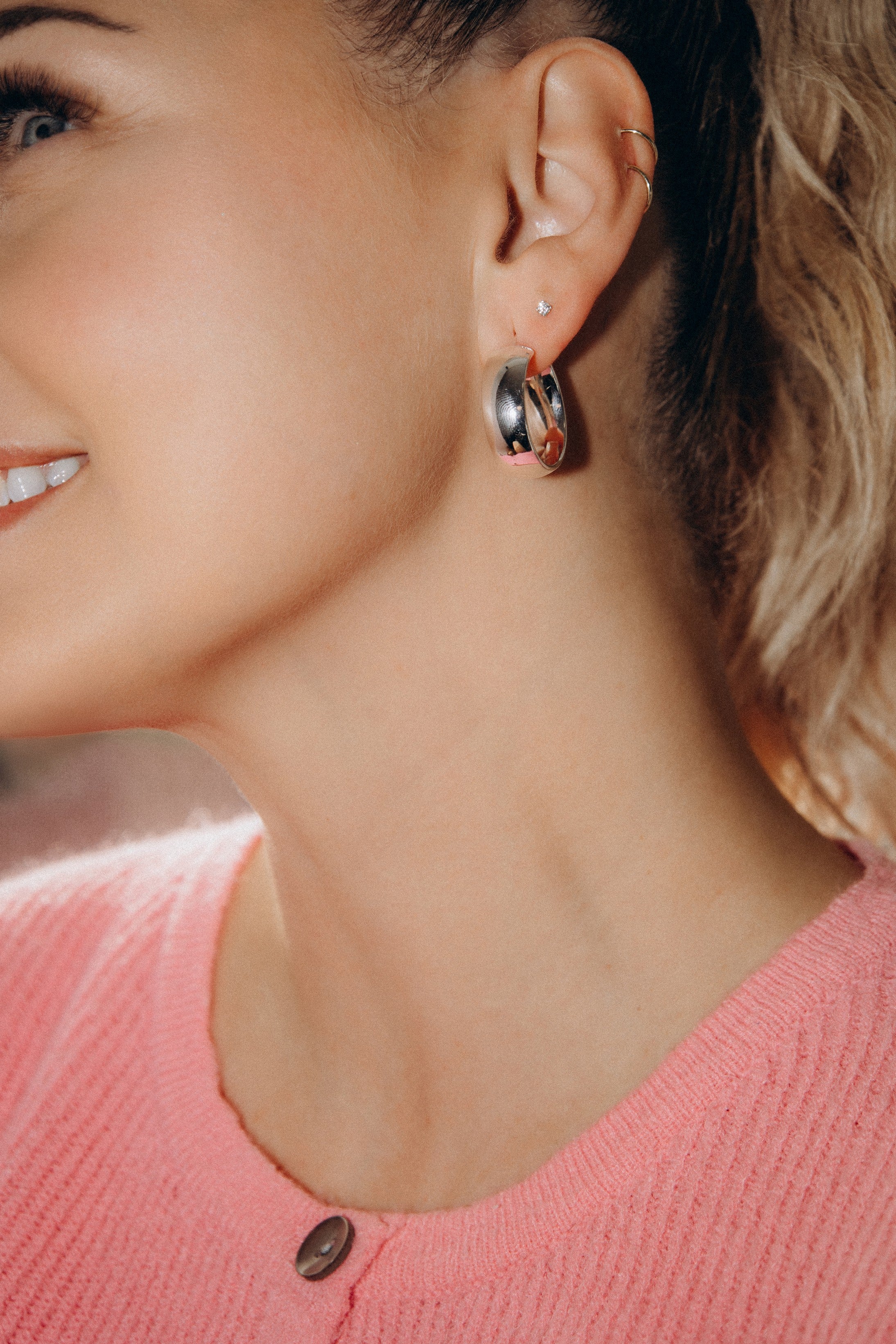 Anneaux chubby XL (Argent)