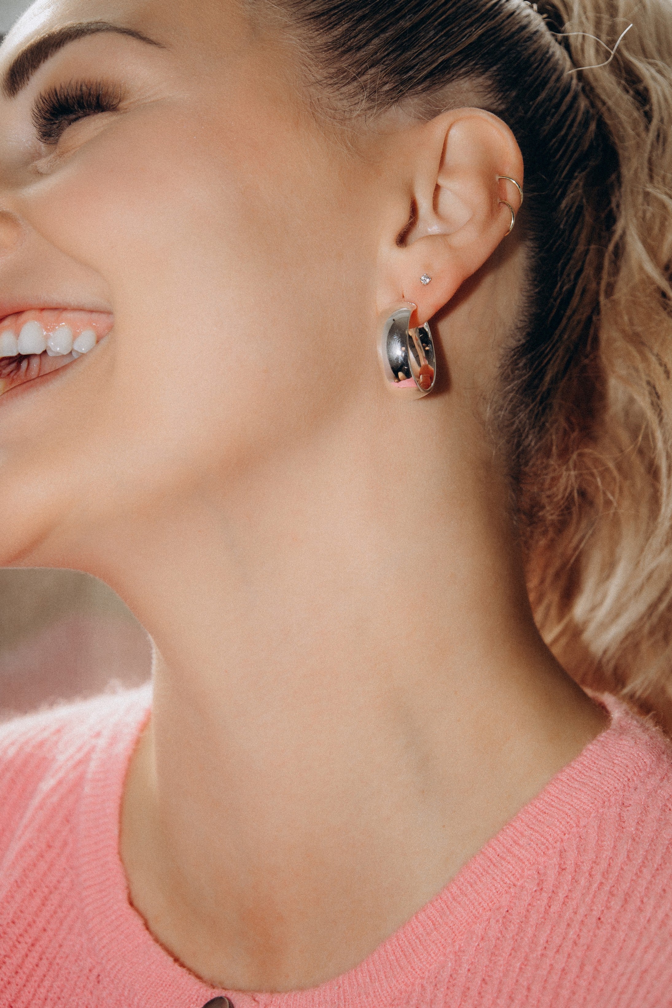 Anneaux chubby XL (Argent)