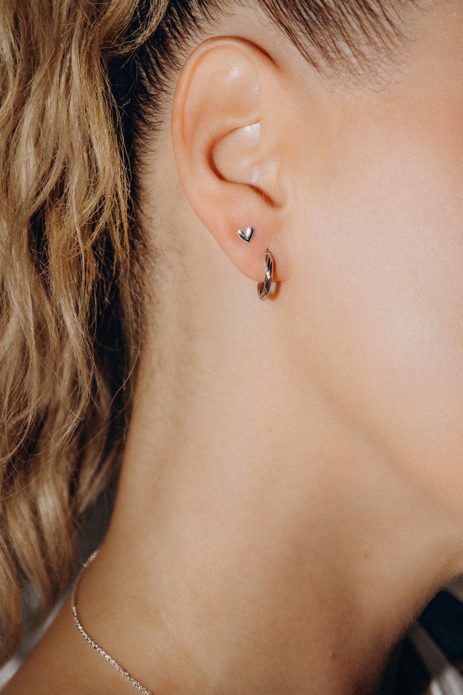 Anneaux torsadés petits (Argent)