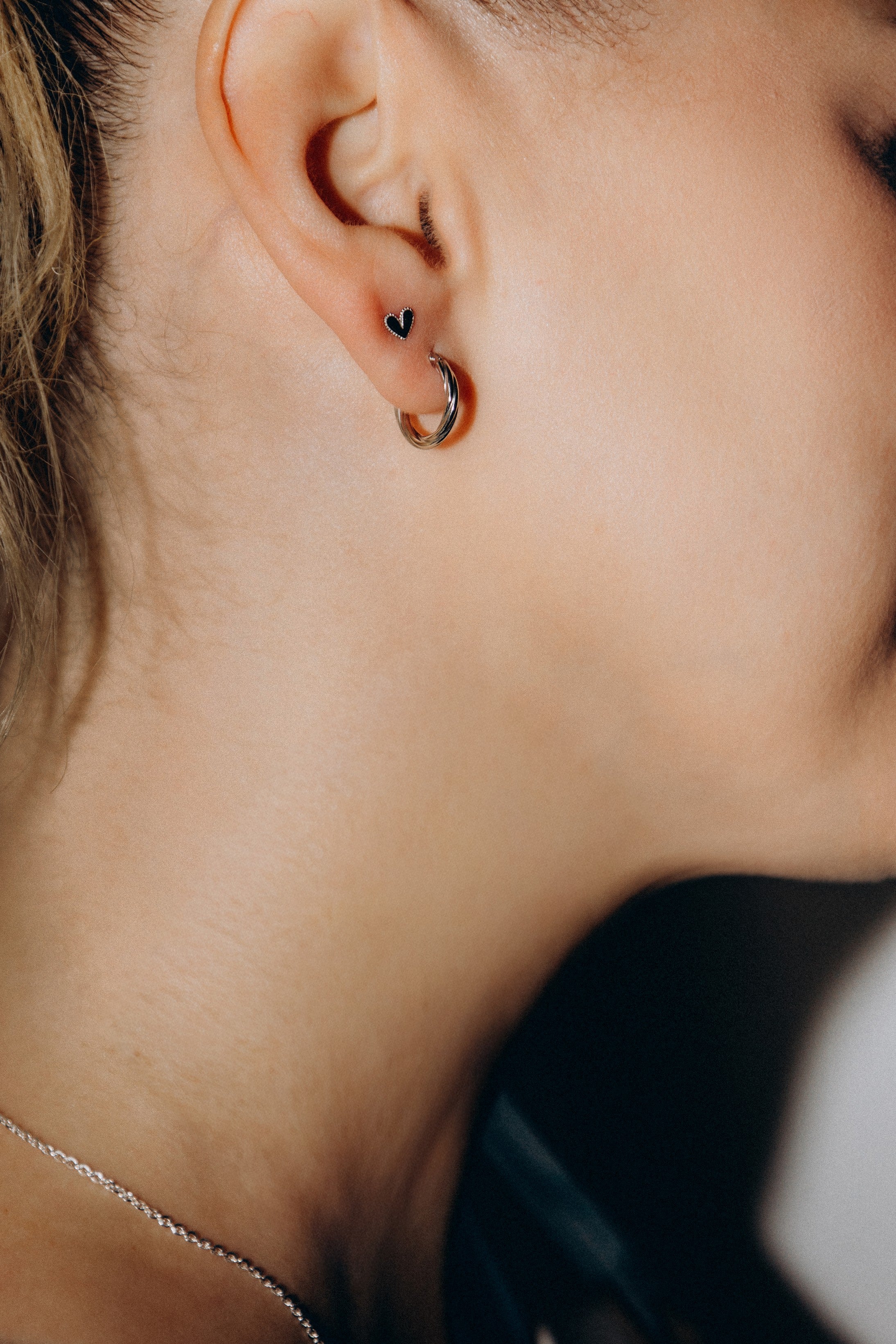 Anneaux torsadés petits (Argent)