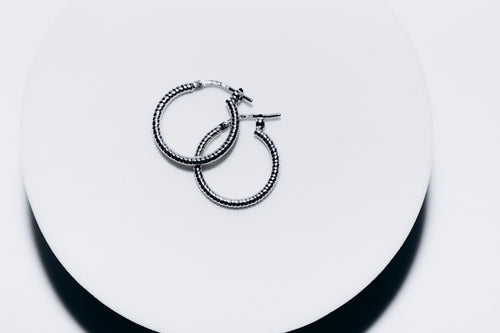 Anneaux texturés (Argent)