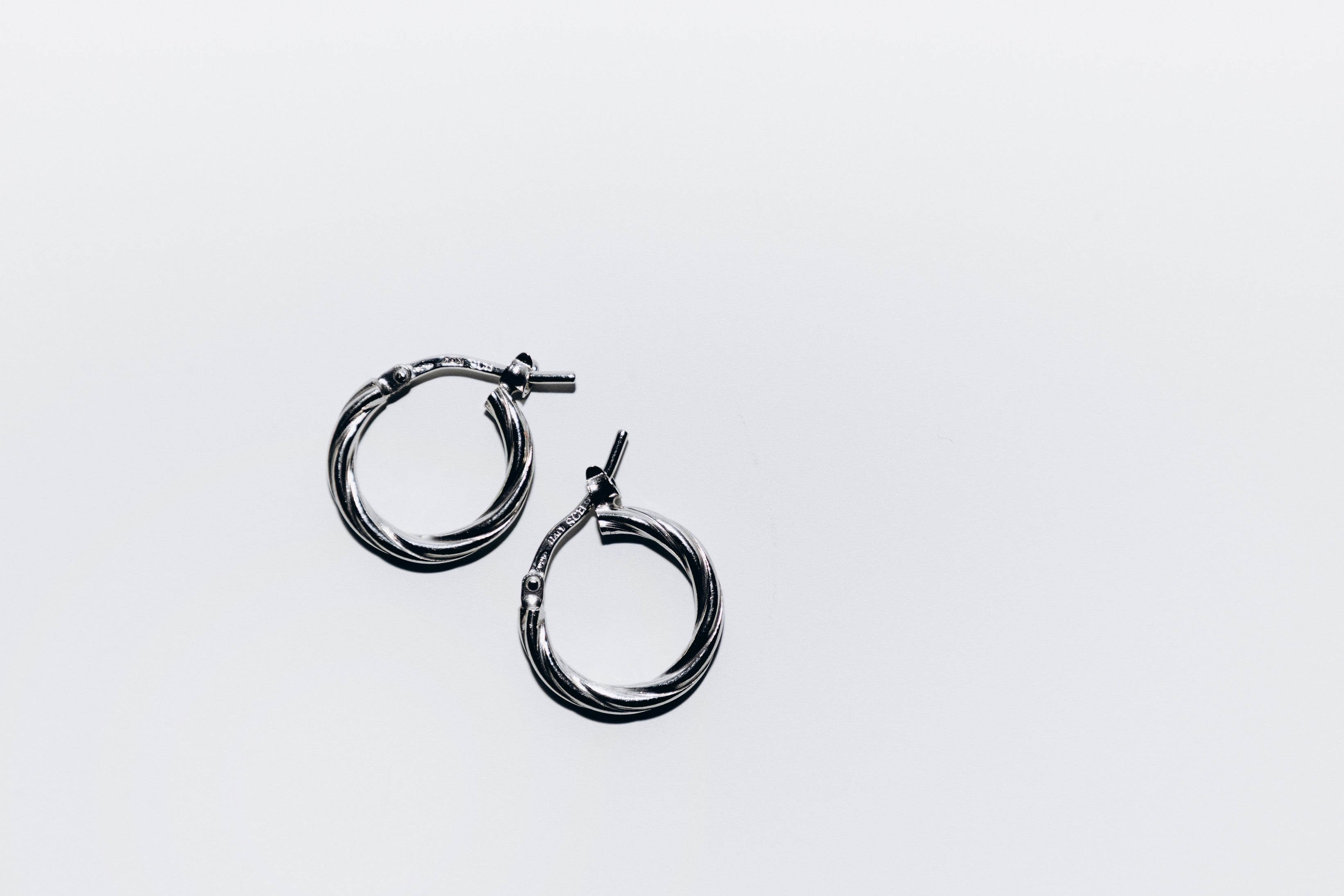 Anneaux torsadés petits (Argent)