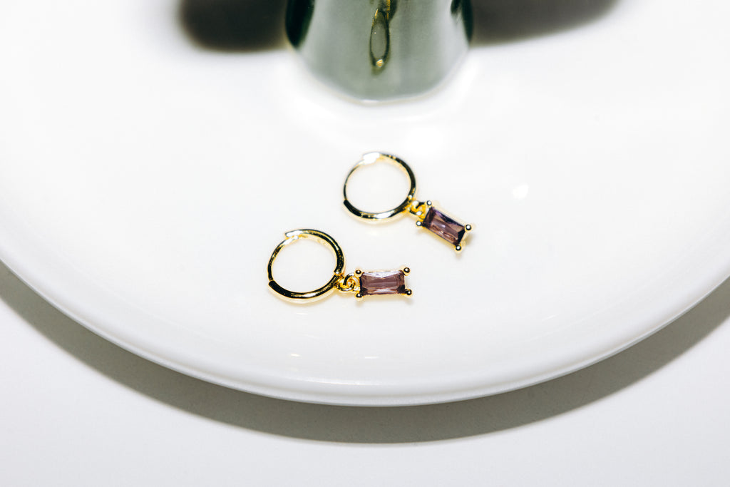 Boucles Alya ( Mauve )